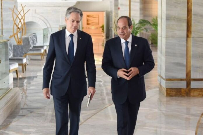 US Secretary of State Antony Blinken in Cairo